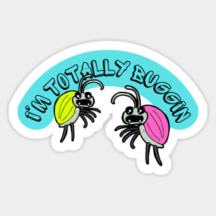 90s - I&#39;m Totally Buggin Sticker